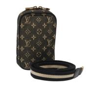 Pre-owned Canvas pouches Louis Vuitton Vintage , Black , Dames