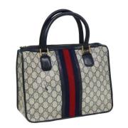 Pre-owned Leather gucci-bags Gucci Vintage , Blue , Dames