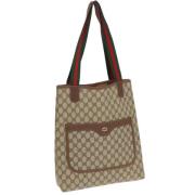 Pre-owned Leather gucci-bags Gucci Vintage , Brown , Dames