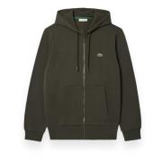 Hoodie met rits Lacoste , Green , Heren