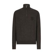 Stijlvolle Turtleneck Sweater Dolce & Gabbana , Gray , Heren