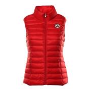 Rode mouwloze gewatteerde vest Jott , Red , Dames