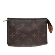 Pre-owned Canvas pouches Louis Vuitton Vintage , Brown , Dames