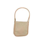 Pre-owned Suede gucci-bags Gucci Vintage , Beige , Dames