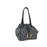 Pre-owned Canvas handbags Dior Vintage , Blue , Dames