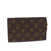 Pre-owned Canvas pouches Louis Vuitton Vintage , Brown , Dames