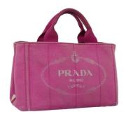 Pre-owned Canvas prada-bags Prada Vintage , Pink , Dames