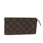 Pre-owned Canvas pouches Louis Vuitton Vintage , Brown , Dames