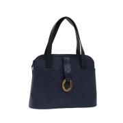 Pre-owned Canvas dior-bags Dior Vintage , Blue , Dames