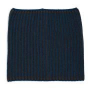 Unisex blauw, en nekwarmer met geplateerde rib Gallo , Multicolor , Un...