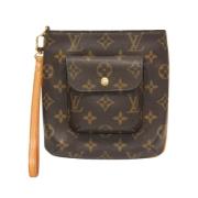 Pre-owned Canvas clutches Louis Vuitton Vintage , Brown , Dames