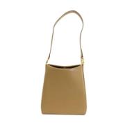 Pre-owned Leather shoulder-bags Salvatore Ferragamo Pre-owned , Beige ...