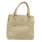 Pre-owned Leather prada-bags Prada Vintage , Beige , Dames