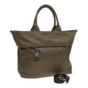 Pre-owned Nylon totes Prada Vintage , Green , Dames