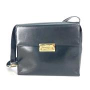 Pre-owned Leather shoulder-bags Salvatore Ferragamo Pre-owned , Black ...