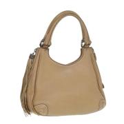 Pre-owned Leather chanel-bags Chanel Vintage , Brown , Dames