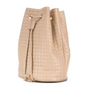 Pre-owned Leather celine-bags Celine Vintage , Beige , Dames