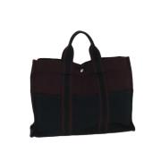 Pre-owned Canvas handbags Hermès Vintage , Black , Dames