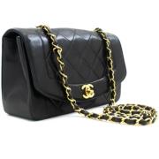 Pre-owned Leather chanel-bags Chanel Vintage , Black , Dames