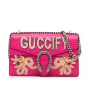 Pre-owned Leather gucci-bags Gucci Vintage , Pink , Dames