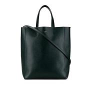 Pre-owned Leather totes Celine Vintage , Green , Dames