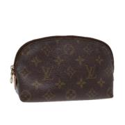 Pre-owned Canvas pouches Louis Vuitton Vintage , Brown , Dames