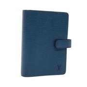 Pre-owned Leather home-office Louis Vuitton Vintage , Blue , Dames