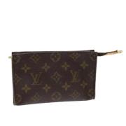 Pre-owned Canvas pouches Louis Vuitton Vintage , Brown , Dames