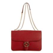 Pre-owned Leather shoulder-bags Gucci Vintage , Red , Dames