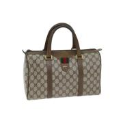 Pre-owned Leather gucci-bags Gucci Vintage , Beige , Dames