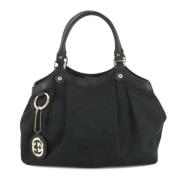 Pre-owned Canvas totes Gucci Vintage , Black , Dames