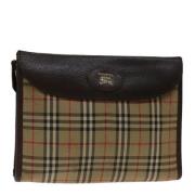 Pre-owned Canvas clutches Burberry Vintage , Multicolor , Dames