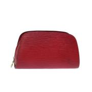 Pre-owned Leather louis-vuitton-bags Louis Vuitton Vintage , Red , Dam...