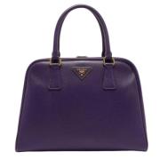 Pre-owned Leather prada-bags Prada Vintage , Purple , Dames