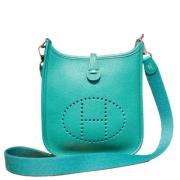 Pre-owned Leather crossbody-bags Hermès Vintage , Green , Dames