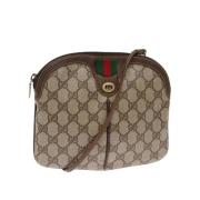 Pre-owned Canvas gucci-bags Gucci Vintage , Beige , Dames