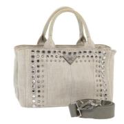 Pre-owned Canvas prada-bags Prada Vintage , Gray , Dames