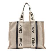 Pre-owned Leather handbags Chloé Pre-owned , Beige , Dames