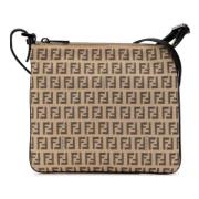 Pre-owned Canvas shoulder-bags Fendi Vintage , Beige , Dames