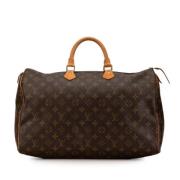 Pre-owned Canvas handbags Louis Vuitton Vintage , Brown , Dames