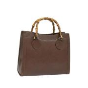 Pre-owned Leather gucci-bags Gucci Vintage , Brown , Dames