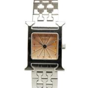 Pre-owned Stainless Steel watches Hermès Vintage , Pink , Dames