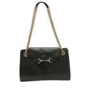 Pre-owned Leather gucci-bags Gucci Vintage , Black , Dames