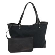 Pre-owned Canvas totes Gucci Vintage , Black , Dames