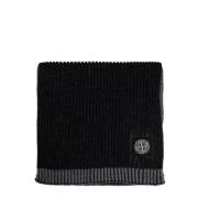 Wollen sjaal Stone Island , Black , Heren