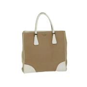 Pre-owned Canvas prada-bags Prada Vintage , Beige , Dames