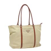 Pre-owned Nylon prada-bags Prada Vintage , Beige , Dames