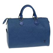 Pre-owned Leather louis-vuitton-bags Louis Vuitton Vintage , Blue , Da...