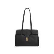 Pre-owned Leather celine-bags Celine Vintage , Black , Dames