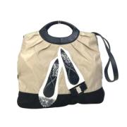 Pre-owned Fabric handbags Salvatore Ferragamo Pre-owned , Beige , Dame...